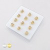 12PCS OF CZ GEM PAVED DOLLAR SIGN 316L SURGICAL STEEL NOSE BONE STUD BOX